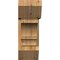 Ekena Millwork Balboa Slat Rough Sawn Bracket w/ Offset Brace, Western Red Cedar, 8"W x 22"D x 22"H BKT0806X22X22BOA06RWR - alternate 3